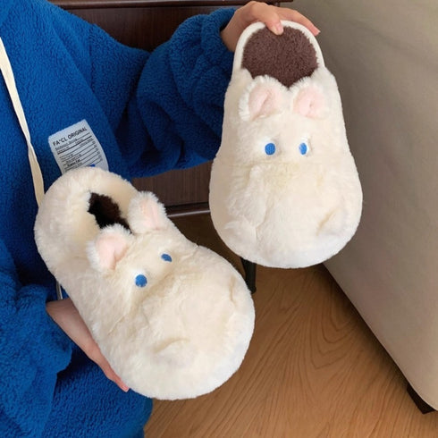 Snuggly Hippo Slippers